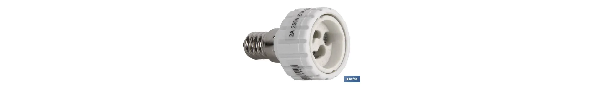 Portalámparas adaptador | Adapta de E27 a GU10/GZ10 | 2 A - 250 V~