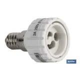 Portalámparas adaptador | Adapta de E27 a GU10/GZ10 | 2 A - 250 V~