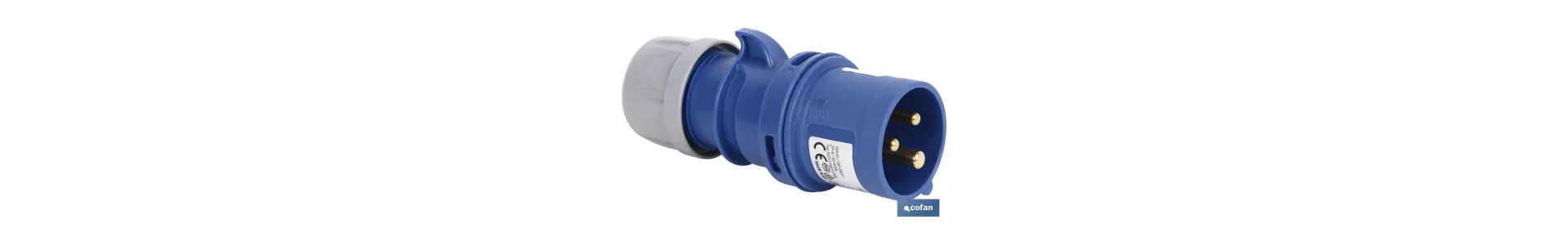 Clavija industrial móvil | Grado de protección IP 44 | Embornamiento con tornillos