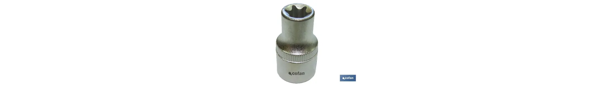 Llave de vaso torx hembra de 1/2 | Fabricada en acero al cromo vanadio | Medida de la llave: E-24