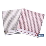 Pack de 2 paños de cocina | Medida 50 x 50 cm | Color Blanco con rayas | Modelo Syrah