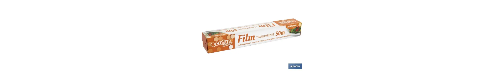 Film Transparente Doméstico | Estuche con sierra de corte | Especial para usar en cocina