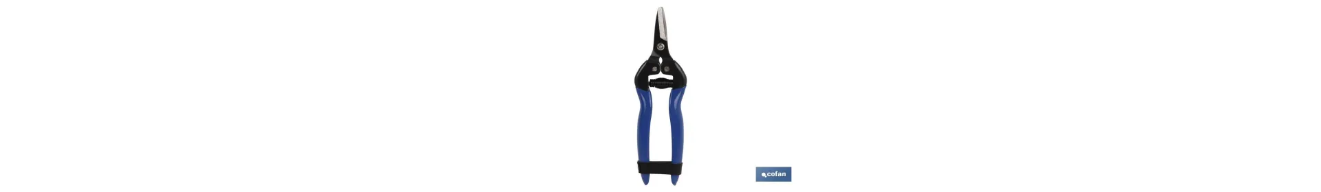 Tijeras de recolección con punta recta corta y longitud total de 165 mm | Especiales para jardinería