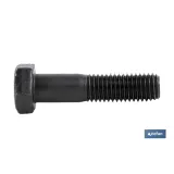 Tornillo con cabeza hexagonal DIN-931 | Rosca parcial 1/2 | Clase 8.8 Negro | Medidas desde M-5 hasta M-30