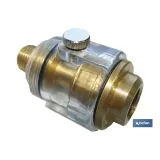 Filtro lubricante para engrase herramientas neumáticas con rosca 1/4 | Mini lubricador  para herramientas neumáticas