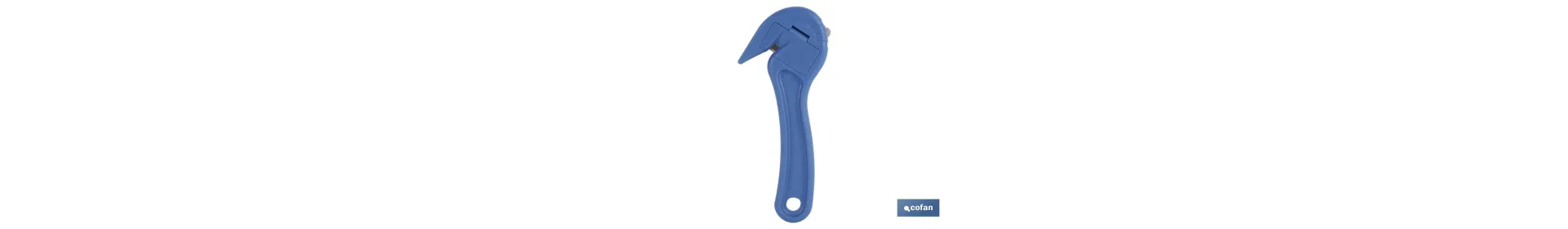 Cúter especial para flejes | La cuchilla oculta proporciona mayor seguridad | Diseño de pico de loro