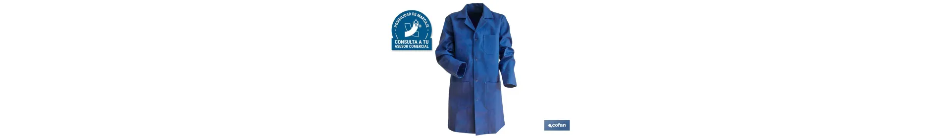 Bata Azul Oscura | Modelo Limeur | Material 100% Algodón | Color Azul Marino | Unisex