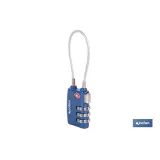 Candado Combinación Equipaje con Cable