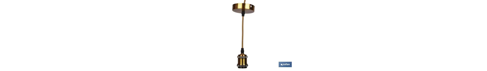 Cable para Lámpara Deco Oro