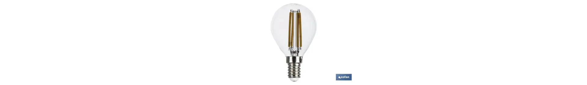 Bombilla Led Esférica Filamento E14