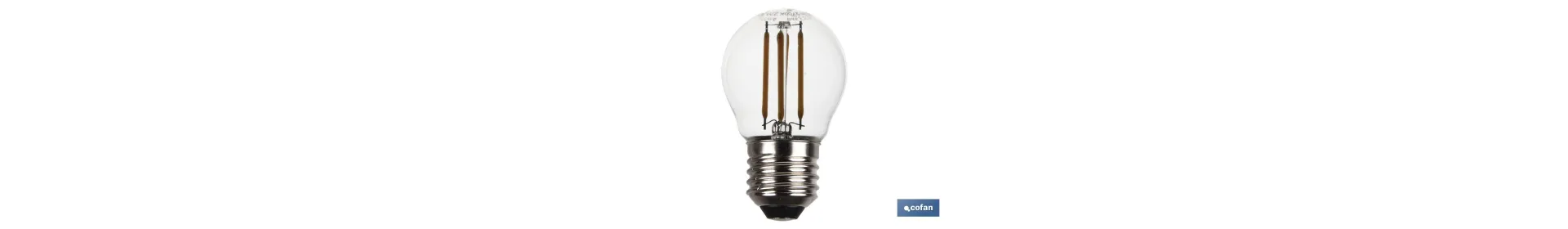 Bombilla Led Esférica Filamento E27