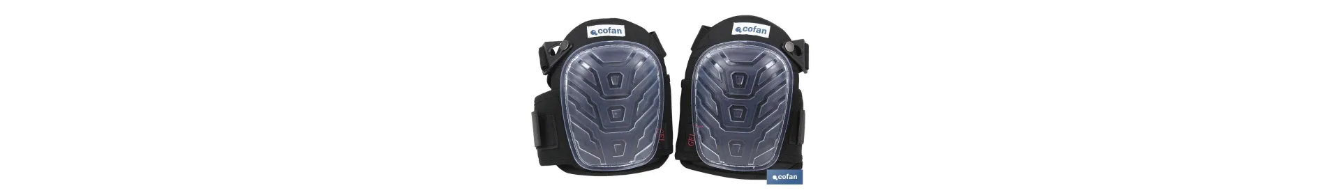 Pack de 2 Rodilleras de Trabajo | Con Doble Banda Elástica | Almohadillas de Gel