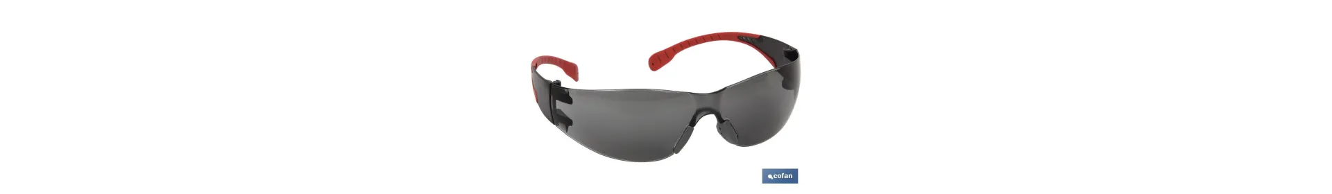 Gafas protectoras de seguridad super ligeras | Con lente oscura | Mayor protección y seguridad en el trabajo