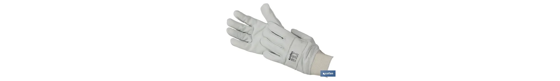 Guantes ajustables de piel flor reforzados | Excelente sujeción y protección | Cómodos y resistentes | Para múltiples tareas