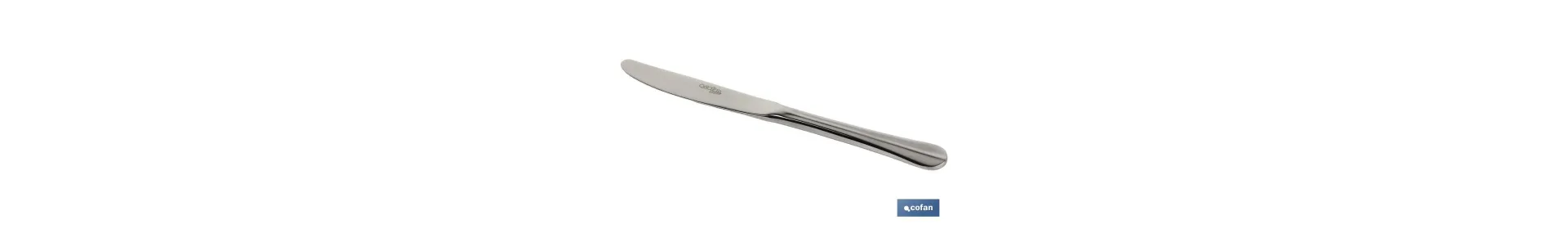 Cuchillo de mesa | Modelo Bolonia | Fabricado en Acero Inox 18/0 | Envase blíster o pack