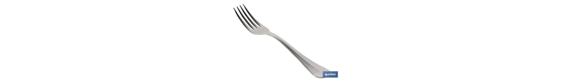 Tenedor de mesa | Modelo Bolonia | Fabricado en Acero Inox 18/0 | Envase blíster o pack