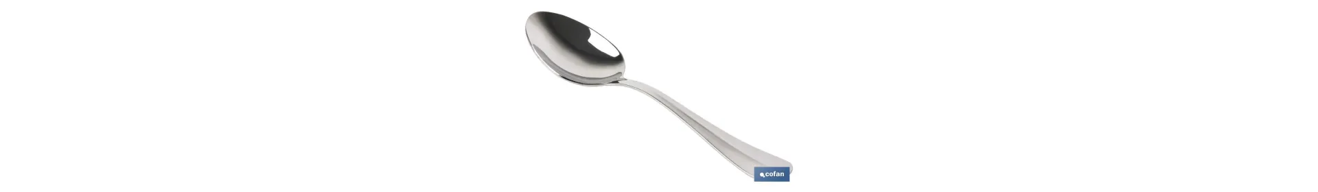 Cuchara de mesa | Modelo Bolonia | Fabricado en Acero Inox 18/0 | Envase blíster o pack