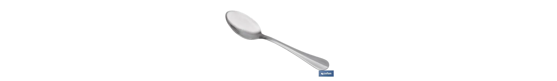 Cuchara de té | Modelo Bolonia | Fabricado en Acero Inox 18/0 | Envase blíster 3 Uds. o pack