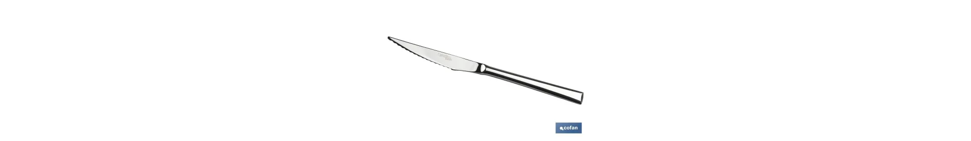 Cuchillo de carne | Modelo Bari | Fabricado en Acero Inox 18/0 | Blíster o Pack