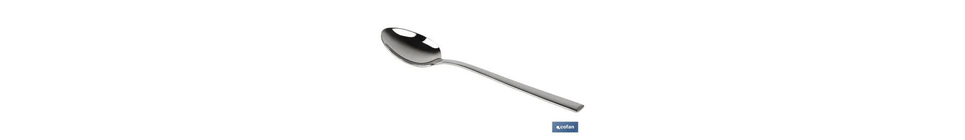 Cuchara de postre | Modelo Bari | Fabricado en Acero Inox 18/0 | Blíster o Pack