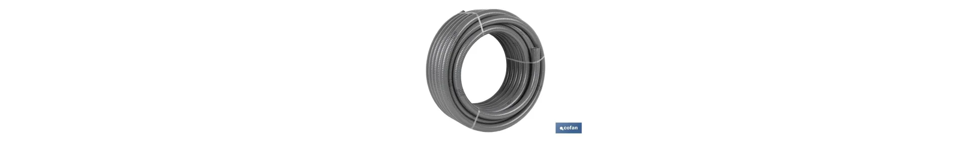 Rollo de Tuberia rígido | Color gris | Diferentes longitudes y diámetros