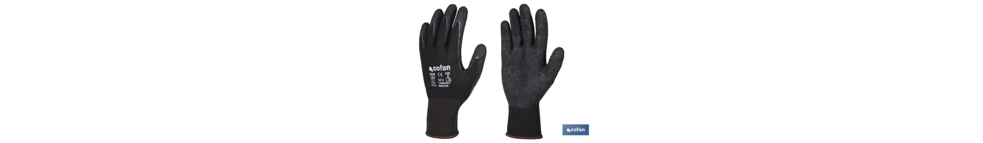 Guantes con soporte de poliéster | Impregnados en látex | Apto para múltiples procesos | Seguros y cómodos