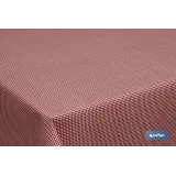 Rollo de mantel resinado con estampado de Cuadritos Vichy en rojo | Medidas: 1,40 x 20 m