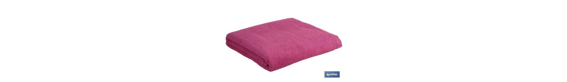 Toalla Baño | Color Fucsia | Modelo Primavera | 100% Algodón | Gramaje 580g/m² | Medidas 100 x 150 cm
