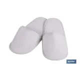 Zapatillas Baño | Modelo Paloma | Color Blanco | 100% algodón | Gramaje 1000 g/m² | Talla M o L