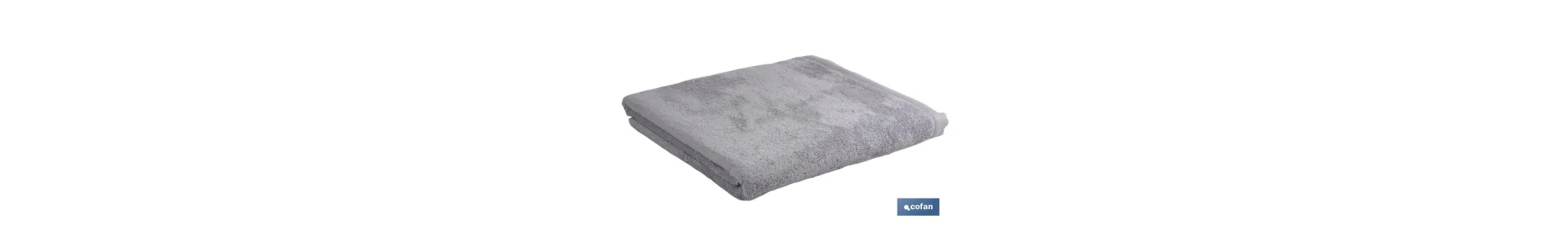 Toalla de baño Modelo Perlan | Color Gris Perla | 100% algodón | Gramaje 580 g/m² | Medidas 100 x 150 cm
