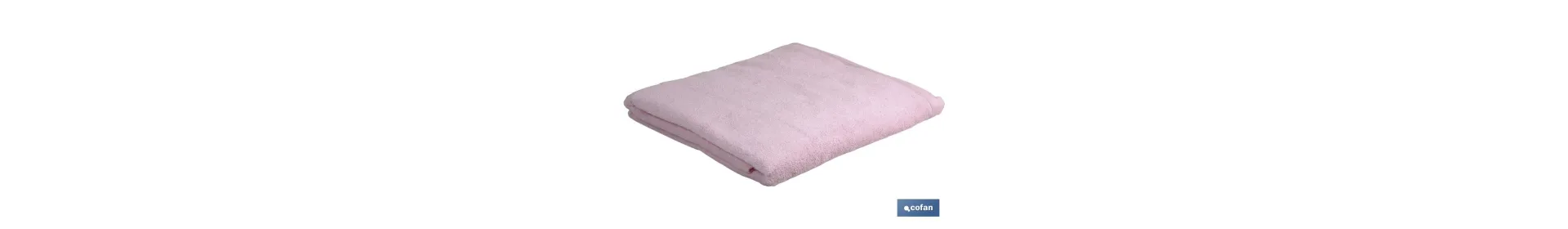 Toalla de ducha | Modelo Flor | Color Rosa Claro | 100% Algodón | Gramaje 580 g/m² | Medidas 70 x 140 cm