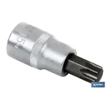 Llave de vaso de 1/2\\\"\\\" | Fabricada en acero al cromo vanadio de alta calidad | Con punta corta Torx 55