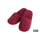 Zapatillas de Baño | Modelo París | Color Burdeos | 100% Algodón | Gramaje 500g/m² | Talla M o L