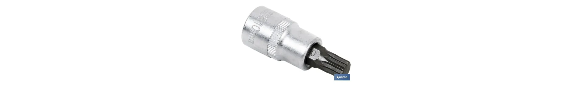 Llave de vaso de 1/2\\\"\\\" | Fabricada en acero al cromo vanadio de alta calidad | Con punta corta XZN 10