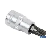 Llave de vaso de 1/2\\\"\\\" | Fabricada en acero al cromo vanadio de alta calidad | Con punta corta XZN 10
