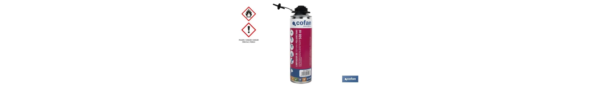 Limpiador de Espuma de Poliuretano | Aerosol 500 ml | Libre de CFC