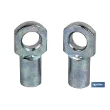 Accesorio ojal muelle neumático de 8 mm 2 uds