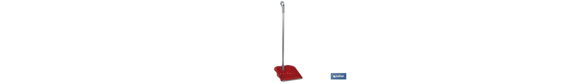 Recogedor abatible rojo | Mango ergonómico