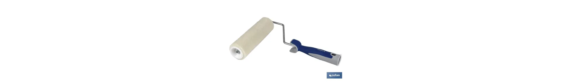 Rodillo de Lana para Esmaltar | Uso Profesional | Longitud 180mm | Diámetro ø40 mm