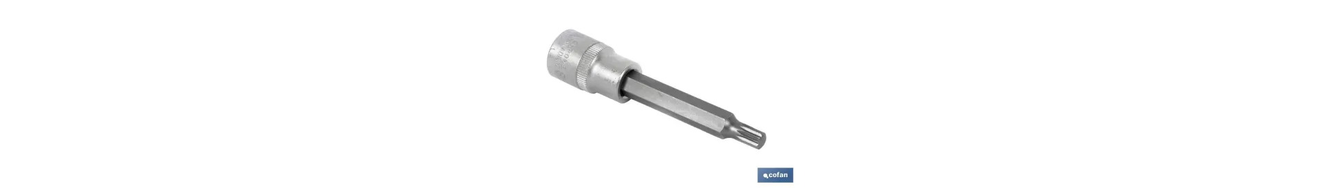 Llave de vaso de 1/2 | Fabricada en acero al cromo vanadio de alta calidad | Con punta larga XZN 10