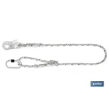 Cuerda de seguridad para posicionamiento de sujeción | Cordón de seguridad con ajustador y 2 mosquetones