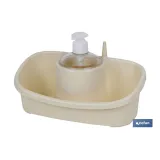 Estropajero con dosificador | Varios colores | Accesorio de cocina multiusos