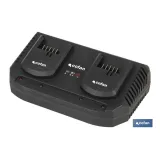 Cargador de Baterias Doble | Carga Rápida | 2 x 3,5 A - 18V