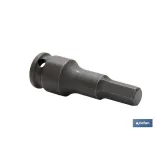 Vaso de impacto Hexagonal de 3/8 | Modelo Macho | Disponible en varias medidas