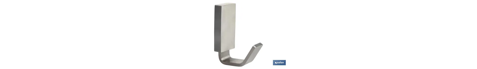 Percha para baño | Acero inoxidable 304 satinado | Medida: 4 x 3 x 5,5 cm