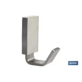 Percha para baño | Acero inoxidable 304 satinado | Medida: 4 x 3 x 5,5 cm
