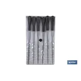 Juego de 6 unidades limas de aguja en bolsa |  Medidas en 140 mm  |  Pack de 6 y 12 Unidades