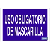 Uso obligatorio de mascarilla Texto