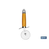 Cortapizza Modelo Sena | Fabricada en Acero Inox con Mango ABS | Color Naranja | Medida 21 cm