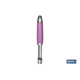 Descorazonador Modelo Sena | Fabricado en Acero Inox con Mango ABS | Color Rosa | Medida 21 cm